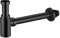 Aloni Messing/Edelstahl schwarz matt Siphon 35 cm