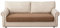 Eismodra Sofa Überzug,Sofabezug 3 Sitzer,Anti-Rutsch-Couch Überzug für L Form Sofaschoner Chaiselongue Ecksofa 2 Sitzer Schonbezüge Wohnzimmer Sessel Hunde Haustiere,Braun,90x240cm(nur 1 Stück)