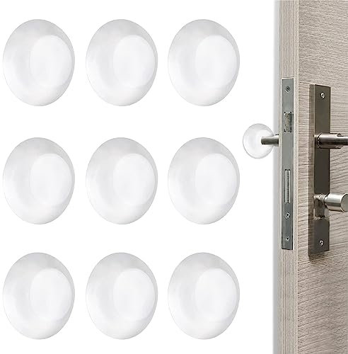 Fermaporta Maniglia, Paracolpi Muro Trasparente, Paracolpi Porta Adesivi ferma porta gommini paracolpi per porte, armadietti, cassetti (50 * 8 mm)