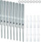 MIVIDE 8PCS Floating Shelf Bracket Heavy Duty 120mm, Concealed Shelf Supports Brackets Hidden, Invisible Wall Mounted Shelf Brackets and Supports, Floating Hidden Masonary