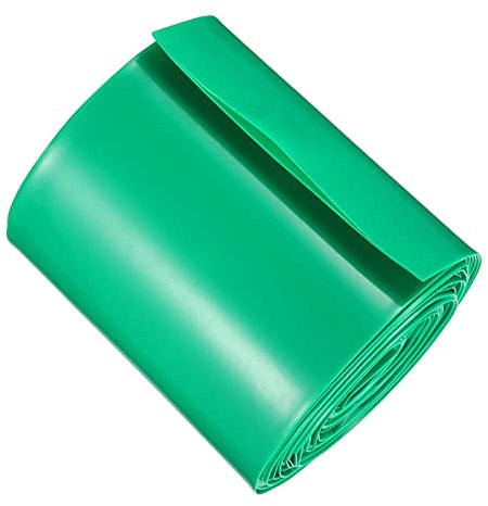 DMiotech 65 mm Piatto 5 m Batteria Manicotti PVC Involucri Termico Tubo Termorestringente per AA Pacco Batteria Verde