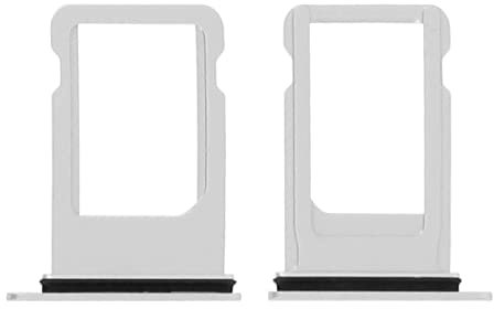 2X SIM Card Tray Halter Slot Ersatz Kompatibel mit iPhone 8.SE 2020.SE 2022 Silber