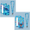 aux lanières porte-cartes détachables, cartes d'identité, clés, billets, fournitures de bureau, cartes de bus (lot de 2).