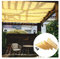 Einziehbare Sonnenschutzabdeckung, Slide On Wire Cable Terrassendekoration Blackout Cloth, UV-beständiger Sonnenschutz Sonnensegel Für Terrasse, (Farbe : Gelb, Größe : 1.2X5m)