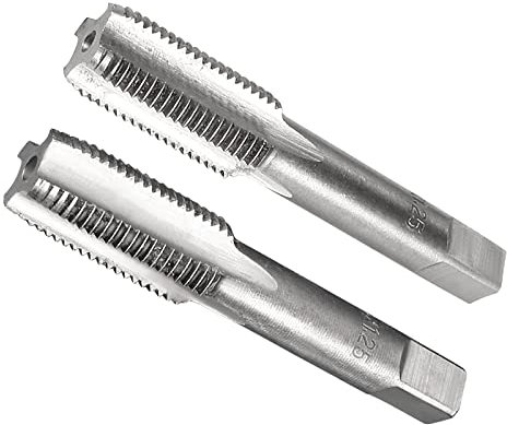 CoCud Filetage Main Tarauds, M12 x 1,25 Filetage, Métrique Alliage Outil Acier Vis Taraudage Cône Fond Taraud - (Applications: pour Machine Filetage Réparation), 1 paire