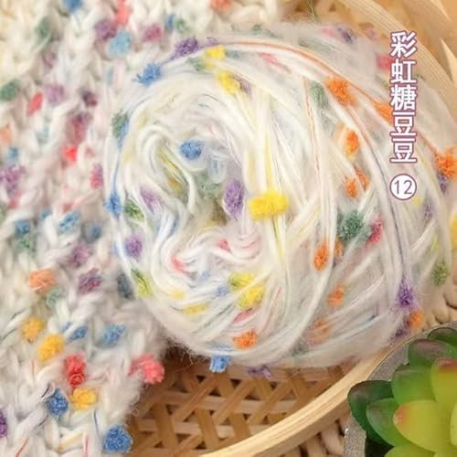 50 g/Knäuel Mohair-Mischwolle, weiches Schal-Linien-Grobgarn zum Stricken und Häkeln von Pullovern, Puppen, Spielzeug, Wolle, Webzubehör