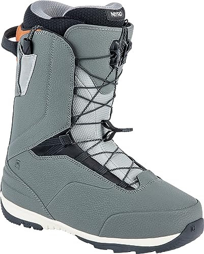 ATOMIC Herren Nitro Snowboards Venture TLS '23 All Mountian Freeride Freestyle Schnellschnürsystem Boot Snowboardboot, Charcoal-Rust, MP 27.5 // EU 42 // US 9,5