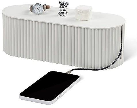 RAMFIYN Kabel-Management-Box, große Kabel-Organizer-Box für Steckdosenleisten, Überspannungsschutz, Ladegeräte, TV-Computerkabel, Kabelversteck-Organizer-Box mit Kabelbändern, Kabelbändern,