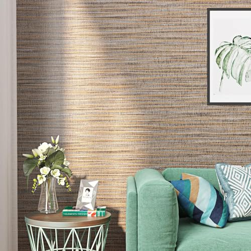 FunStick Papel Pintado Pared Salon Marron 40CM x 2M Vinilo Adhesivo Vintage Paredes Vinilo Adhesivo Muebles Cocina Impermeable Papel Adhesivo para Muebles Marron Revestimiento Pared Dormitorio Baño