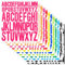 12 Sheets Letter Stickers, 1 Inch & 2 Inch Self Adhesive Uppercase Alphabet Stickers Waterproof Vinyl Large Stick on Letters Decals for Scrapbook DIY Craft Sign Notebook Home Decor