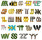 Buchstaben Aufnäher zum Aufbügeln 52 Stück Patches zum Aufbügeln， Aufnäher Glitzer Buchstaben Schriftzug zum Aufbügeln Genähte Stickerei Aufnäher Kleidung Patches zum Aufbügeln (Animal embroidery)