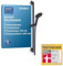 Duravit Universal Duschset, Duschkopf mit 3 Strahlarten (Rain, Intense Rain, Soft Rain), wassersparender Duschkopf mit Schlauch, variable Duschstange (700 mm), Duschschlauch (1600 mm), Schwarz Matt