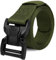 Aomig Ceinture Homme, 3,8 cm X 120 cm Ceinture Tactique Sans Trou, Ceintures de Travail en Nylon Réglable pour Hommes(Armée Verte)