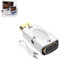 Pzgone Tv Streaming Device, Tv Streaming Device Display Adapter, Smart Tv Streaming Device, HDMI to VGA Video and Audio Converter (White + Audio Cable)