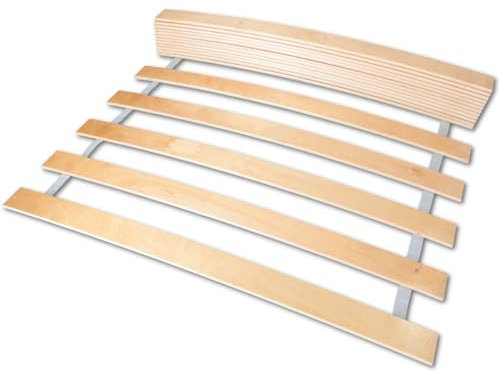 Stillerbursch Rolllattenrost massives Birkenholz Lattenrost Rollrost mit 17 Leisten verbunden 70 x 200