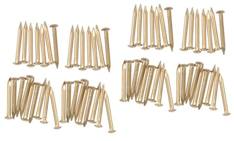 UKCOCO 400 Stk Möbelzubehör kleine Nägel für Holz rustikale Möbel tatsächl möbelnägel Vintage-Dekor Retro-Dekor Möbelfransennägel Nägel aus Messing Miniatur kleiner Kupfernagel Baumstumpf