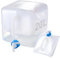 Jarkyfine Bidon à eau pliable 20 l avec robinet - Bidon à eau de camping pliable avec robinet de dosage anti-fuite et anse de transport - Pour l'extérieur