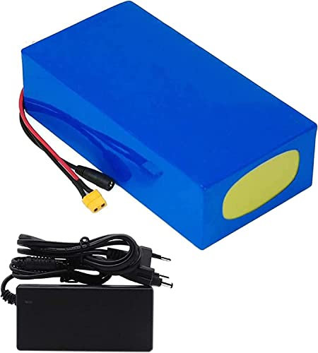 48V 10Ah 12AH 15AH 20AH Ebike Lithium Battery Pack, 13S3P Waterproof Lithium Battery Pack with Charger 42V 2A, for 1500W 1000W 500W Ebike Motorcycle, Go-Kart, Scooter 48V 10AH,XT60 Plug