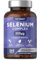 Selenium 100mcg | 365 Comprimés Vegan | Complexe de Sélénite et L-Sélénométhionine | Pour Système Immunitaire, Cheveux et Ongles | Selenium Complex | Horbaach