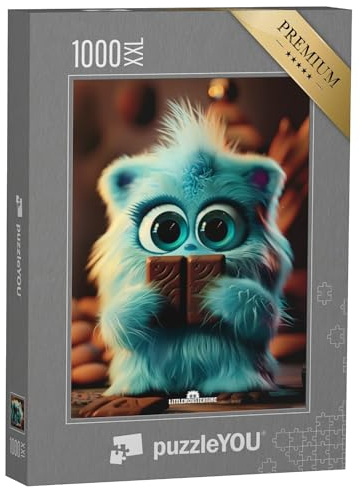 Puzzle 1000 Teile XXL „LITTLEMONSTERTIME: Pixie“ – aus der Puzzle-Kollektion Illustrationen, Kunst & Fantasy