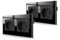 JIMEIDA Pack de 2 bases de enchufe doble con USB 20W cristal negro de empotrar, 2 enchufes de 16Amp con USB A y Tipo C, 157 * 86mm, 250V