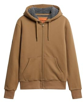 Superdry Herren Kapuzenjacke mit Teddyfellfutter