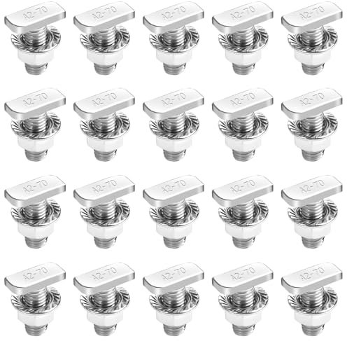 10 Stück Hammerkopfschrauben M10 X 25 Edelstahl A2-70, 10 T Schrauben mit 10 Flanschmuttern, Hammerkopfschrauben mit Muttern Hammerkopfschrauben Set für PV Solarmontageschienen Gewächshaus und PV