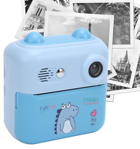 Sofortbildkamera für Kinder, 50 MP 1080P HD-Digitalvideokamera, 16-Fach Digitalzoom-Digitalkamera mit 2,4-Zoll-HD-IPS-Bildschirm, Kompakte Sofortbildkamera für Unterwegs (Blue)