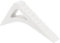 sourcing map 1 Pcs Door Stoppers for Bottom of Door, 0.83 inch Door Stops, Rubber Door Stopper Wedge, Window Stopper Door Gaps Sturdy Stackable, White