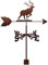 TIECHUINIUB Girouette en métal pour jardin, maison, etc. Décoration de ferme avec girouette – Bois de bois
