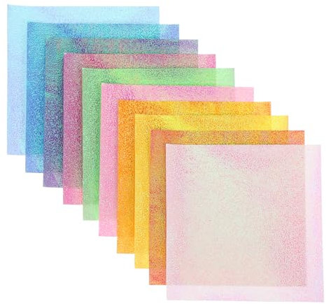 Operitacx 50 Stück Perlmuttfarbenes Handgemachtes Origami Glitzerpapier Zum Basteln Buntes Bastelpapier Diy-papier Einfaches Faltpapier Origami Papier Selber Machen Papier Falten Mylar