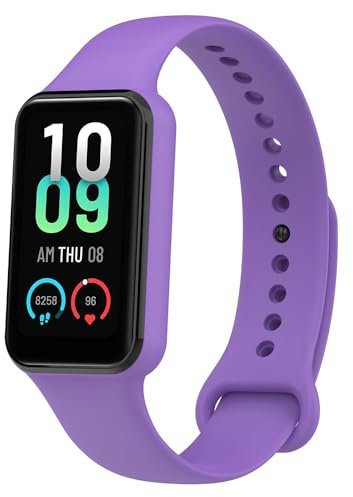 BYISYUE Watch Strap for Amazfit Band 7, Silicone Sport Replacement Band for Amazfit Band 7