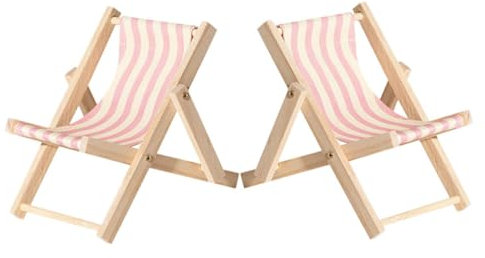 TOYANDONA Miniatur Strandstuhl Smartphone Ständer 2 Stück-Pack