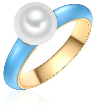 Yokoamii Damen Ring Metall-Legierung gelbgold
