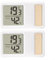 URPIZY Mini Solar Thermometer, Digital Thermometer Innen, Hygrometer Innen, Thermometer Hygrometer, Kabelloses, Luftfeuchtigkeit Meter für Babyzimmer Wohnzimmer Büro Gewächshaus(5 * 3cm)