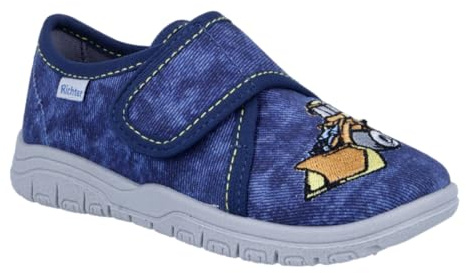 Richter Kinderschuhe Mailo Hausschuh, Blue(Stick Digger), 27 EU