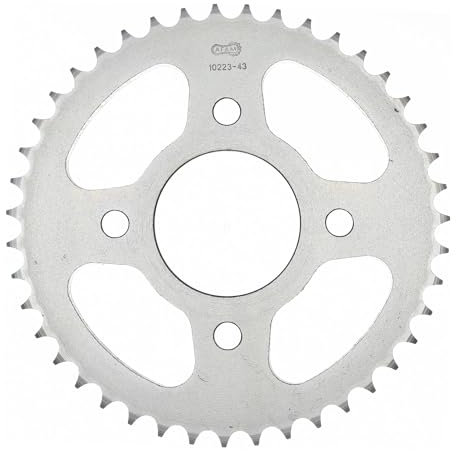 MOTOMENT Kettenrad passend für Kreidler 125 Supermoto DD QMGY-2B 2008-2014, Zähnezahl: 43, Teilung: 428, Material: Stahl