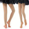 Risipu Lot de 2 paires de collants de danse 60D sans pieds ultra doux pour filles de 3 à 14 ans, chair, 5-10 ans