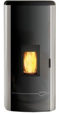Palazzetti Stufa a Pellet Mirella Bianco Idro Cod. 805714021 - Ecofire 15 kW, Riscaldamento ad Acqua, 25 kg Serbatoio