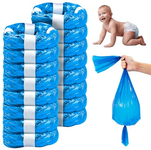 My Happy Nappy 16 Recharges Poubelle à Couches 4,5 m Parfumées Anti-Odeurs | Sacs de Recharge Compatibles avec Tommee Tippee Twist & Click, Sangenic Tec, Simplee Sangenic, LitterLocker