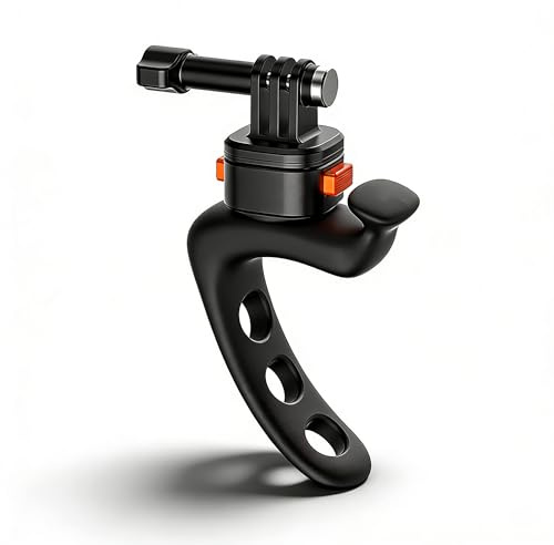 SENECESLI Camera Silicone Strap, Flexible Mount with Adapter for Action Cameras, Gimbals, Bikes, Motorcycles, Fishing Rods, Selfie Sticks, 3 Locking Holes for 10 60mm