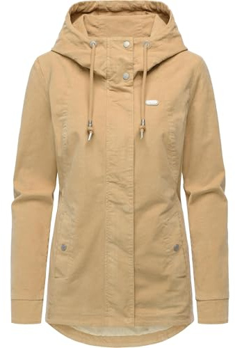 Ragwear Damen Cordjacke Übergangsjacke aus Kord mit verstellbarer Kapuze Alvena Cordy YOUMODO XS-3XL