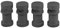 Milano Aruba Anthracite Horizontal Radiator Brackets - Set of 4