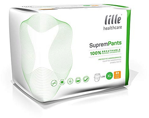 Lille Healthcare Suprem Pants Extra - XL - Incontinence Pants –1 Pack of 14