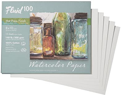 Handbook Paper Fluid 100 Watercolor Hp 140Lb Pochette 8X10