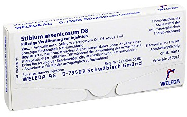 Stibium Arsenicosum D 8 Ampullen
