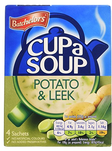 Batchelors Creamy Potato and Leek Cup a Soup, 4 Sachets, 107 g