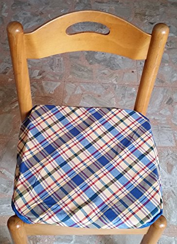 Nr. 6 Kissen Karomuster gefärbt mit Klappen und Bändern Halstuch Vichy Hohe Qualität