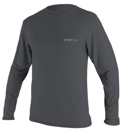 O‘Neill Herren-T-Shirt, Basic Skins, LSF 30+, langärmlig, Sonnen-T-Shirt, Herren, 5088-009-XL, Graphit, XL