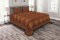 ABAKUHAUS Jahrgang Tagesdecke Set, Spitze, Gestepptes 3-teiliges Bettdecken-Set mit 2 Kissenbezügen, für Doppelbetten 264 x 220 cm, Orange Braun
